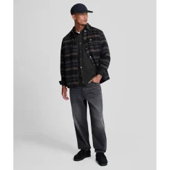 Shirts*Lyle And Scott Worsted Twill Shirt in Black
