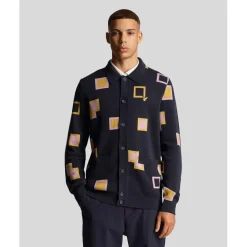 Knitwear*Lyle And Scott Zip Long Sleeve Regular Fit Sweater in Blue