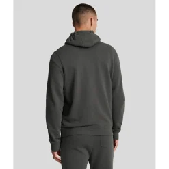 Hoodies*Lyle And Scott Zip Through Hoodie in Gunmetal