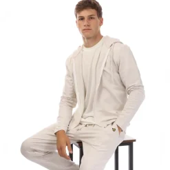 Underwear And Socks*Lyle And Scott Zip Through Hood And Pants Lounge Set in White