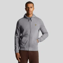 Hoodies*Lyle And Scott Zip Through Hoodie in Grey
