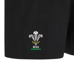 Fitness And Gym Shorts*Macron Wales Rugby Training Shorts 2024 Adults in Black