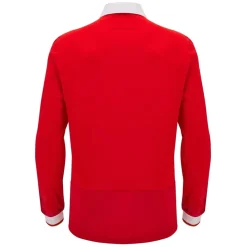 Football And Rugby Clothing*Macron Welsh Rugby Union Home Long Sleeve Shirt 2024 2025 Adults in Red