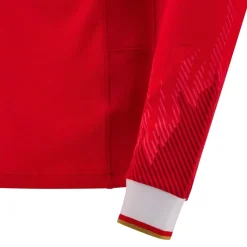 Football And Rugby Clothing*Macron Welsh Rugby Union Home Long Sleeve Shirt 2024 2025 Adults in Red