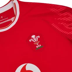 Football And Rugby Clothing*Macron Welsh Rugby Union Authentic Home Shirt 2024 Adults in Red