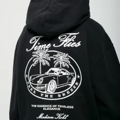Hoodies*Madison Khol Time Fly Hoodie in Black