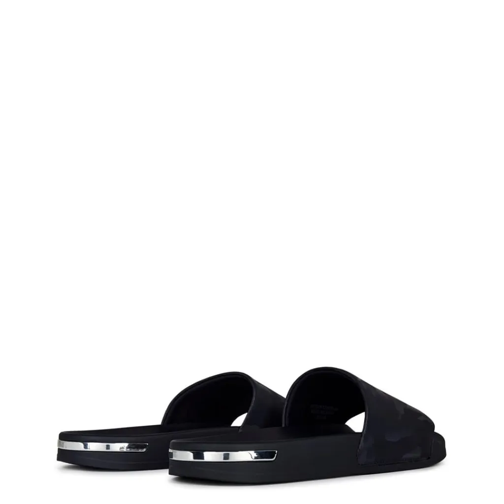 Beach Shoes*Mallet Camouflage Sliders in Blue