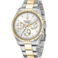 Jewellery-Watches*Maserati Stainless Steel Sports Analogue Watch in Silver