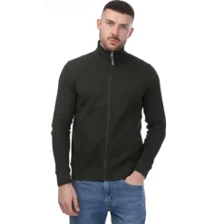 Sweatshirts*Mercery Amonwoods Waffle Zip Through Sweatshirt in Khaki
