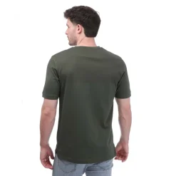 T-Shirts And Vests*Mercery Lacer Micro Stitch Split T-Shirt in Green