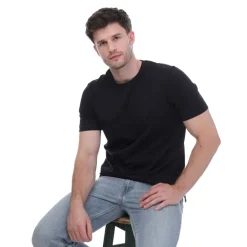 T-Shirts And Vests*Mercery Lux Jersey T-shirt in Navy
