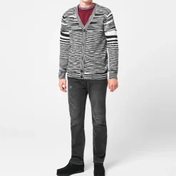Knitwear*Missoni Striped Cardigan in Black
