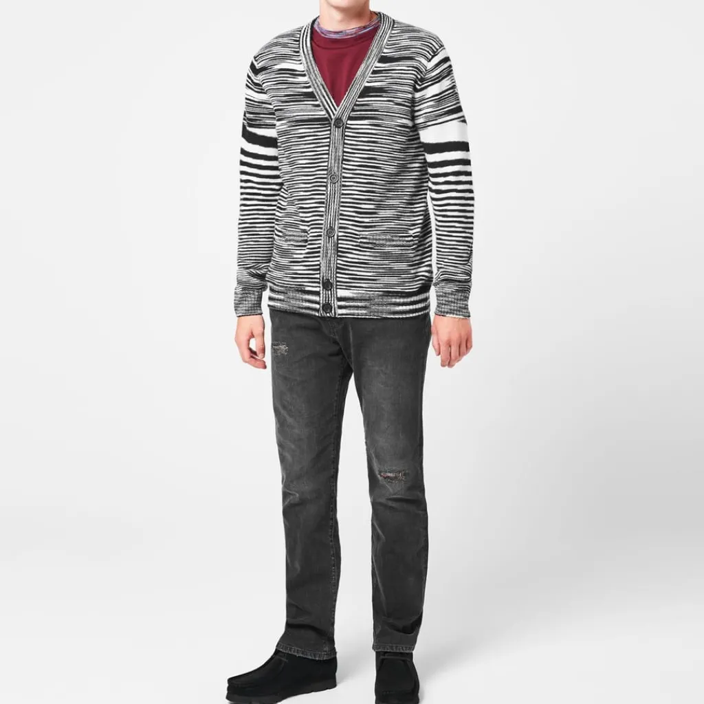 Knitwear*Missoni Striped Cardigan in Black