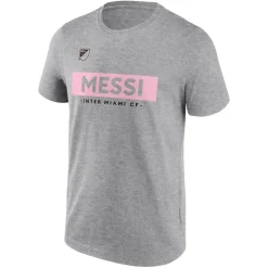 Football And Rugby Clothing*MLS Messi Crew Neck Regular Fit T-Shirt in Grey