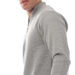 Sweatshirts*Modern Amusement The Pier Zip Funnel Neck Sweatshirt in Grey