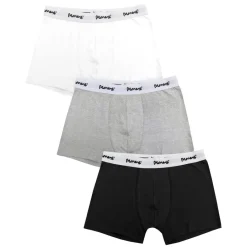 Underwear And Socks*Money Classic Repeat 3pk Trunks in Grey