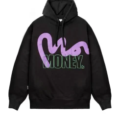 Hoodies*Money Stencil Block Hood in Black
