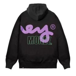 Hoodies*Money Stencil Block Hood in Black