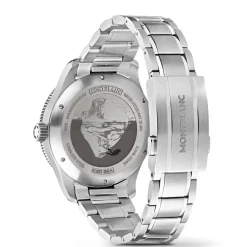Jewellery-Watches*Montblanc 1858 Iced Sea Watch in Silver