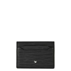 Wallets*Montblanc 4810 Ribbed Card Holder in Grey