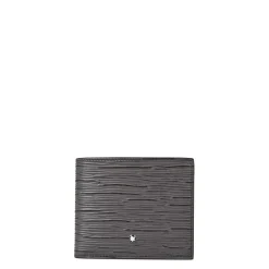 Wallets*Montblanc 4810 Textured Billfold Wallet in Grey