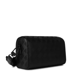 Bags*Montblanc Geometric Patterned Cross Body with Detachable Strap in Black
