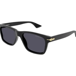 Sunglasses*Montblanc Rectangle Sunglasses in Black
