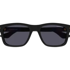 Sunglasses*Montblanc Rectangle Sunglasses in Black