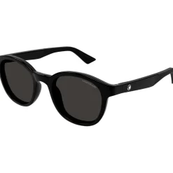 Sunglasses*Montblanc Round Sunglasses in Black