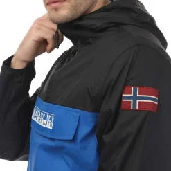 Coats And Jackets*Napapijri Mens Coubertin Logo Jacket in blue navy