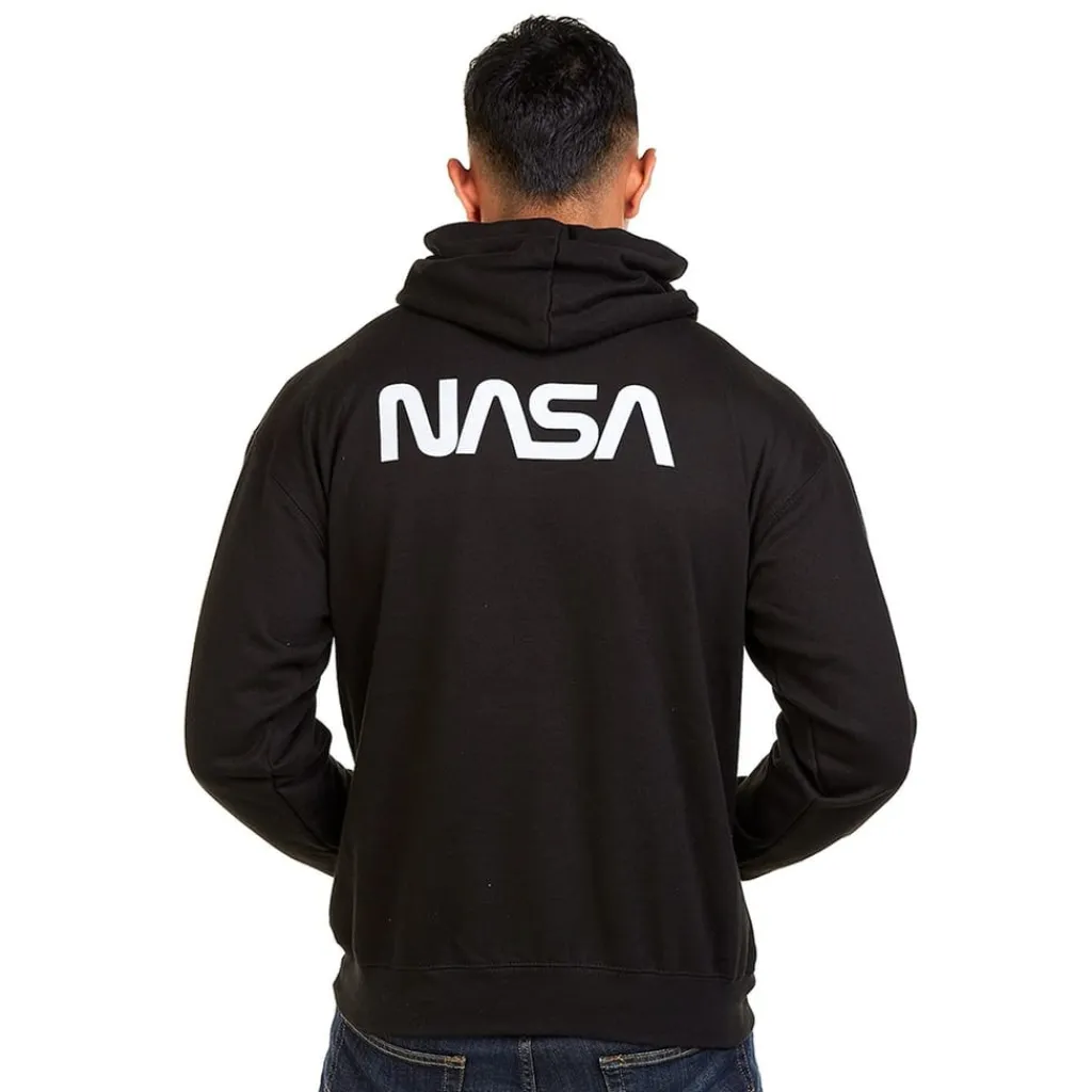 Sweatshirts*NASA Circle Hoody in Black