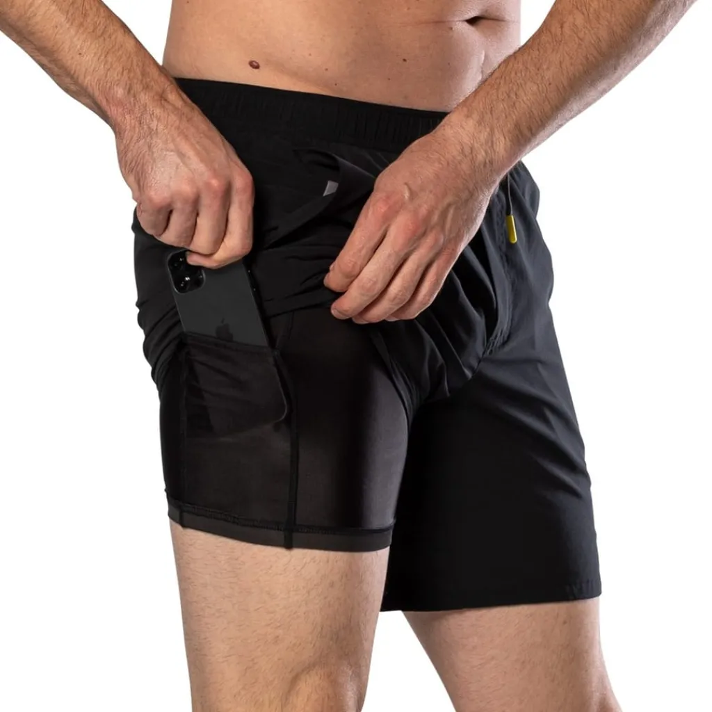 Fitness And Gym Shorts*Nathan Ess Shorts 7in in Black