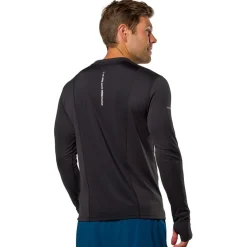 Fitness And Gym Tops*Nathan Rise L Sleeve in Black