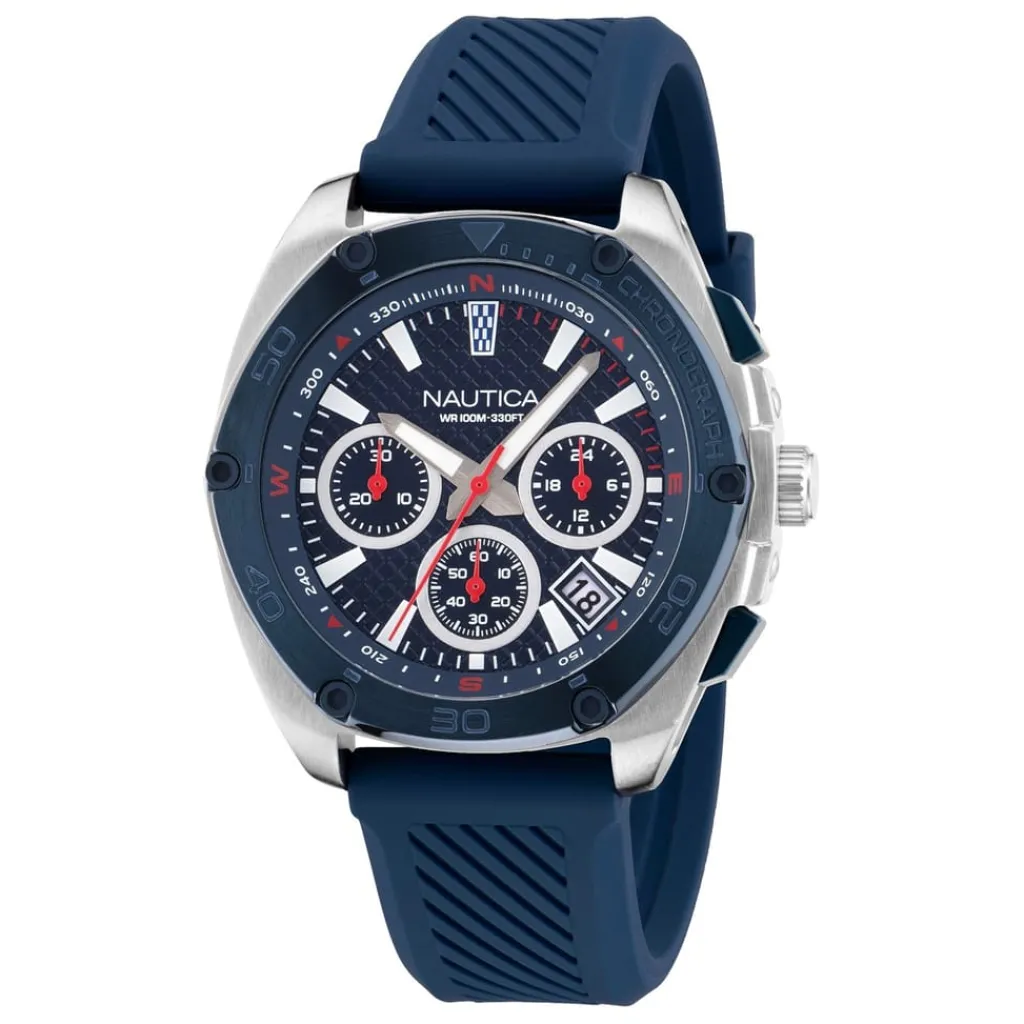 Jewellery-Watches*Nautica Dial Brclt in Silver