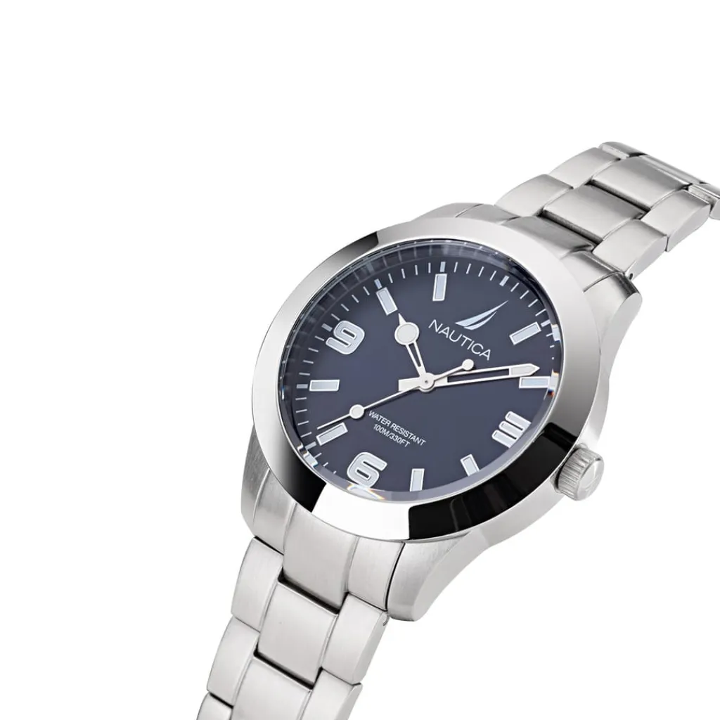 Jewellery-Watches*Nautica Dial Brclt in Silver