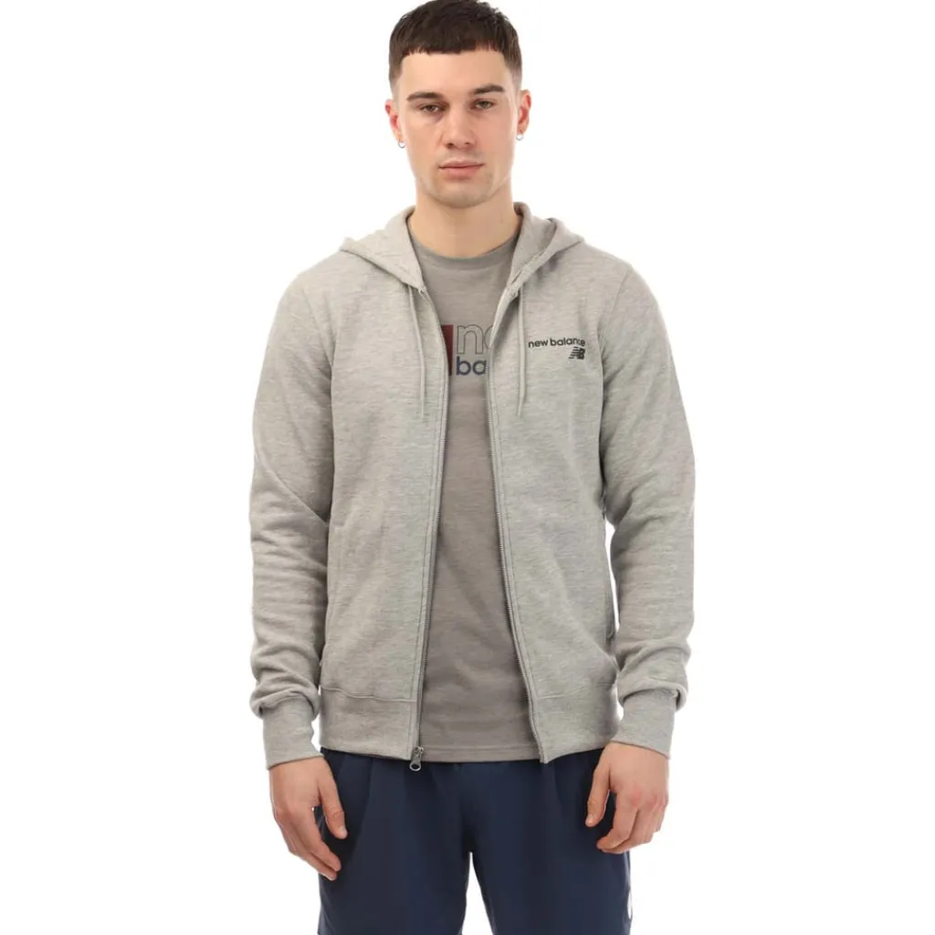 Sweatshirts*New Balance Classic Core Full-Zip Hoodie in Grey