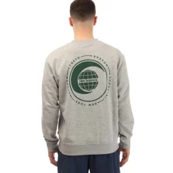 T-Shirts And Vests*New Balance French Terry Relaxed Globe Long Sleeve T-Shirt in Grey