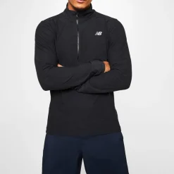 Fitness And Gymwear*New Balance Mens 4 Zip Top in Grey