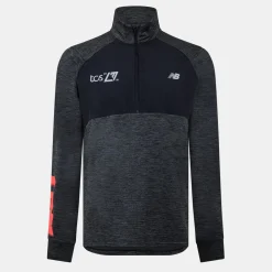 Fitness And Gym Tops*New Balance Mock Neck Slim Fit Athletic Top in Black