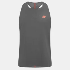 Fitness And Gym Tops*New Balance Race Day Singlet Sn54 in Grey