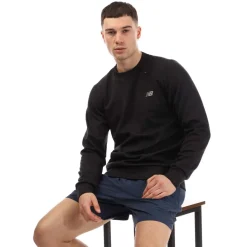 Fitness And Gymwear|Sweatshirts*New Balance Tech Knit Crewneck Sweatshirt in Black