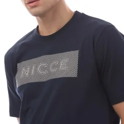 T-Shirts And Vests*NICCE Mens Alttio Logo T-Shirt in Navy
