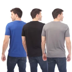 Underwear And Socks|T-Shirts And Vests*NICCE Mens Duka 3 Pack T-Shirt in Navy Grey