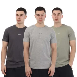 T-Shirts And Vests*NICCE Mens Petras 3 Pack T-Shirts in Multi colour