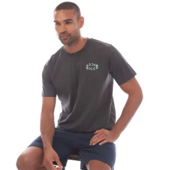 T-Shirts And Vests*NICCE Mens Tanetta Logo T-Shirt in Charcoal