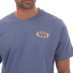 T-Shirts And Vests*NICCE Mens Tanetta Logo T-Shirt in Blue