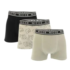 Gifts*NICCE Mens Wesson 3 Pack Boxer Shorts in Khaki