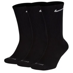 Underwear And Socks*Nike 3 Pack Crew Socks Mens in Black