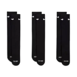 Underwear And Socks*Nike 3 Pack Crew Socks Mens in Black