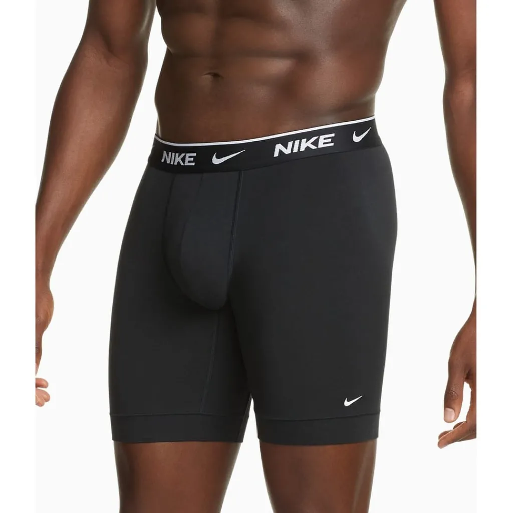 Underwear And Socks*Nike 3 Pack Long Boxers Mens in Black